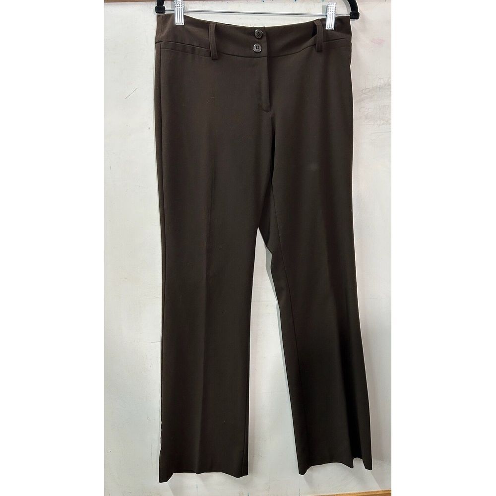 Studio 253 Straight Leg Dress Pants Womens Size 8 Brown Stretch‎ Trouser